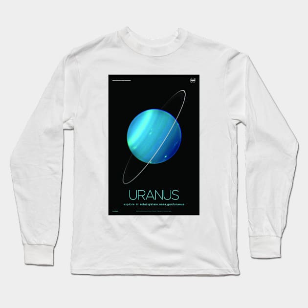 Uranus, God Of The Sky | Solar System & Beyond Long Sleeve T-Shirt by rocketshipretro